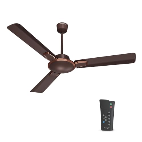 Image of Crompton Premion Aura2 BLDC 1200mm Designer Ceiling Fan | Remote Control | BEE 4 Star Rated | Energy Efficient | Superior Air Delivery | Low Noise | 4 Year Brand Warranty | Irish Coffee