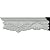 Ekena Millwork CHA04X01EM 4 1/4"H x 1 4"P x 94 1/2"L Emery Chair Rail
