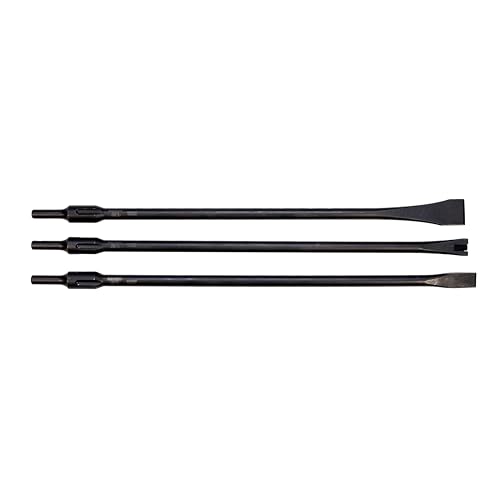 Image of Mayhew Tools 32215 Pneumatic Tool Set, 3-Piece Long Non-Turning, Black Oxide Finish