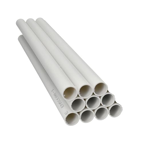 Jandei - Pack 10 uds. Tubo para Cables PVC Rígido Blanco Longitud 1 Metro. Diámetro 16 mm. Funda de Cable
