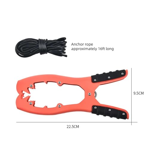 Ancla para paddle surf de acero inoxidable con mordaza ligera para ríos 8