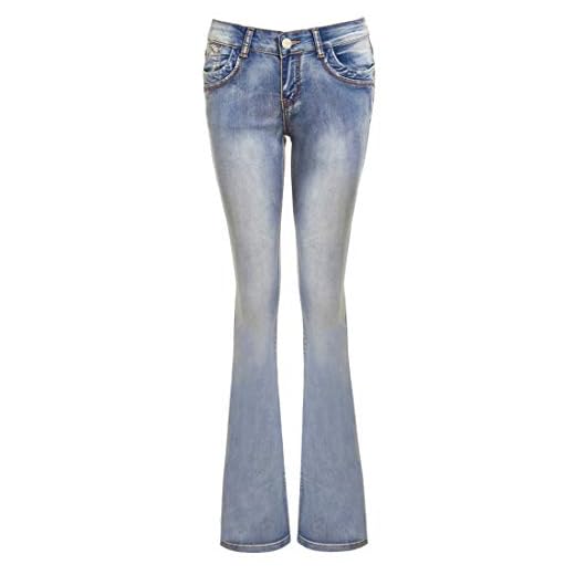 SS7 nya dambootcut jeans, denimblå, storlekar 6 till 16