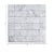 Tenedos Carrara White Marble 2x2 Square Mosaic Wall Floor Tile Polished for Kitchen Backsplash Bathroom Flooring Shower Surround Dining Room Entryway Corrido Spa Fireplace (1 Sheet)