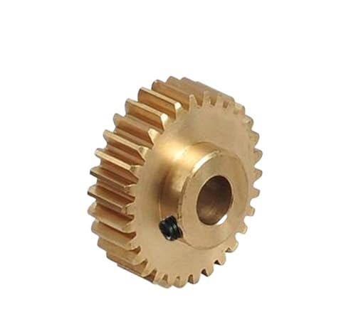 Bevel Gear Pinion Hardware Mechanical 2pcs 0.5M Brass Step Spur Gear CNC Lathe Machining Parts 20 21 22 23 24 25 26 27 28 29 Teeth Hole Diameter 3.17mm(20 Teeth)