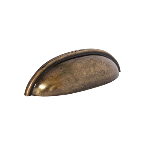 Genérico Puxador de Gaveta Bronze Concha 15 Unidades Ouro Velho