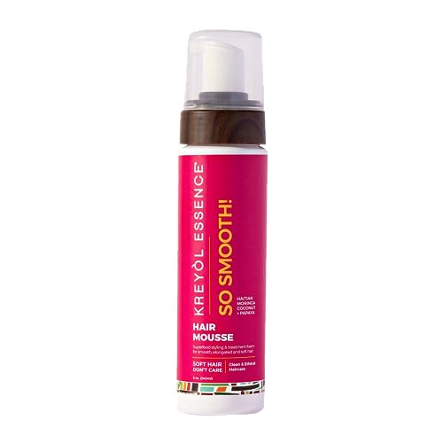 Kreyol Essence - 8 Oz Moringa Styling SCULPT + SMOOTH HAIR MOUSSE Haitian Moringa Coconut Papaya Hair Care