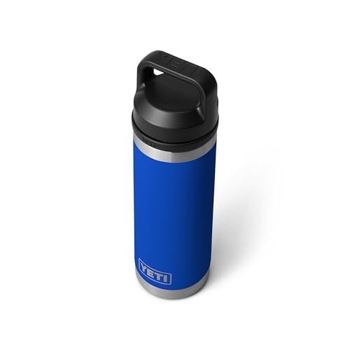 Image of YETI Rambler 18 oz Bottle, Leakproof, Vacuum Insulated, Stainless Steel with Chug Cap, Royal Blue