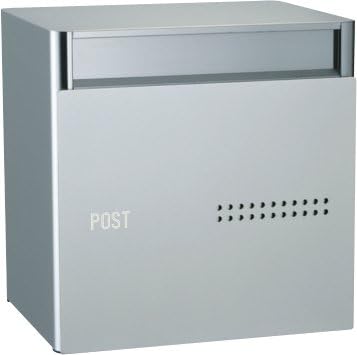 Amazon ポスト クティ 2b 大きいサイズ 前入れ後ろ出し ダイヤル錠 シルバー 郵便受け メールボックス