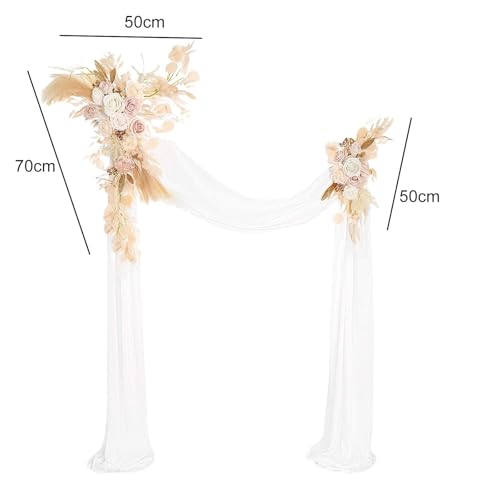 Arche de mariage avec fleurs décoratives pour cérémonie et réception élégante - 8