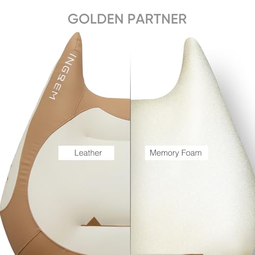 INGREM Smart Recliner with Adjustable Settings, Voice-Activated Home Theater Gaming Seat Rocker, Electric Lounge Chair Featuring USB Port ，Phone Holder and Cat Claw Armrest (Leather Orange)