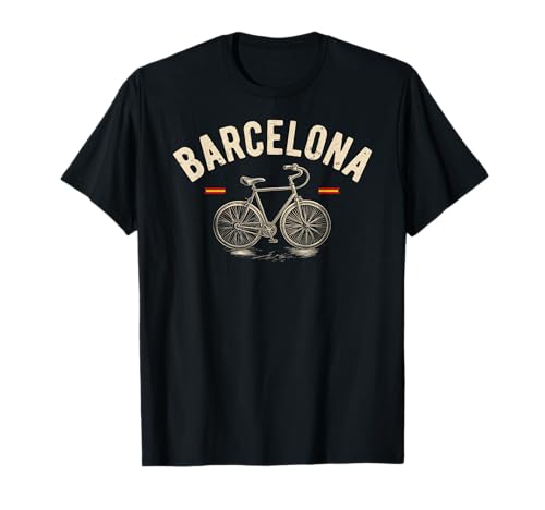Vintage Bicycle Barcelona Spain | Bike Lover T-Shirt