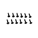 Redcat Racing BS502-017 TM310mm B-Head Hex Screw 12PCS Pack of 10 (120pcs)