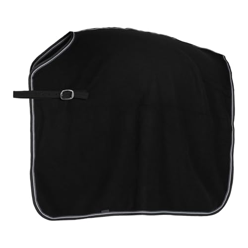Image of Horze Kiel Fleece Quarter Sheet - Black - Horse