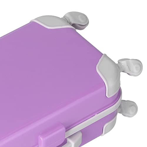 Mala de boneca, presente de aniversário de cor brilhante e requintada bolsa de bagagem para boneca d