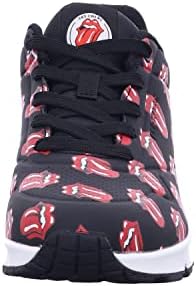 Skechers UNO X The Rolling Stones Womens Fashion Trainers in Black Red - 9 US | Image 6