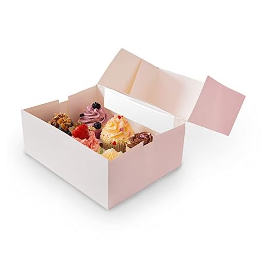 BIOZOYG Cajas para 6 Magdalenas, Cupcake Muffin con Inserto y Ventana de visión Grande I 25 Pieza de Cajas para pastelería Cajas de Regalo Bio Caja Blanca para Llevar Caja de cartón Biodegradable