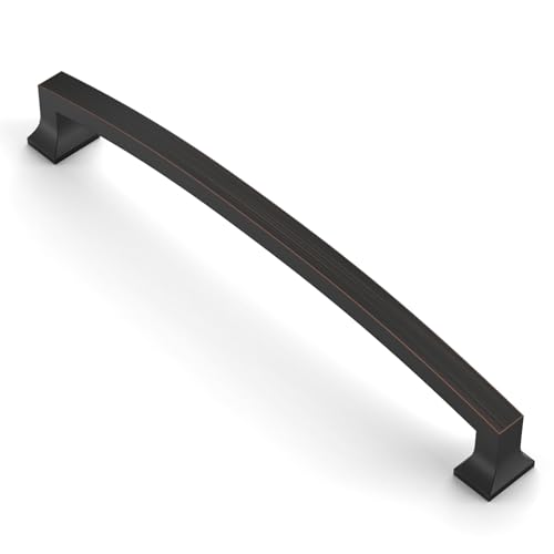 Asidrama 10 Pack 10 Inch(254mm) Oil Rubbed Bronze Kitchen Cabinet Handles, Cabinet Pulls Kitchen Cabinet Hardware for Cupboard Drawer Handles