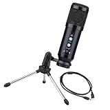 Microphone à condensateur - plage de captation haute , un son clair peut sans s'approcher du microphone, microphone à condensateur pour jeu