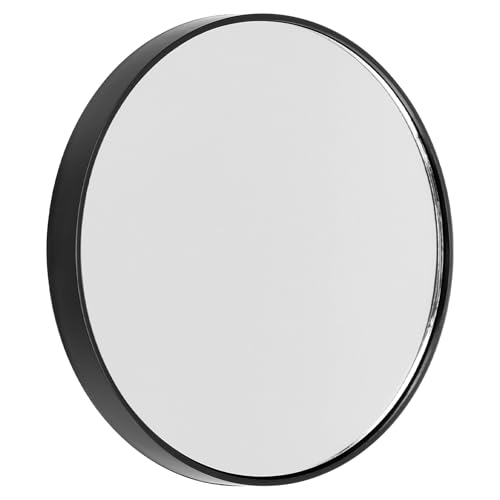 OSALADI 5X Magnifying Makeup Mirror with 2 Suction Cups 3.46 Inch Round Compact Cosmetic Mirror for Bathroom and Travel Pocket Size Vanity for Precise Beauty Application