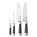 San Ignacio Masterpro Set de 4 Cuchillos de Cocina, Acero Inoxidable, Gris