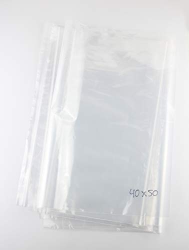 Bolmastic Bolsa de Plástico Autocierre 40 x 50 cm Transparente 100 Unidades