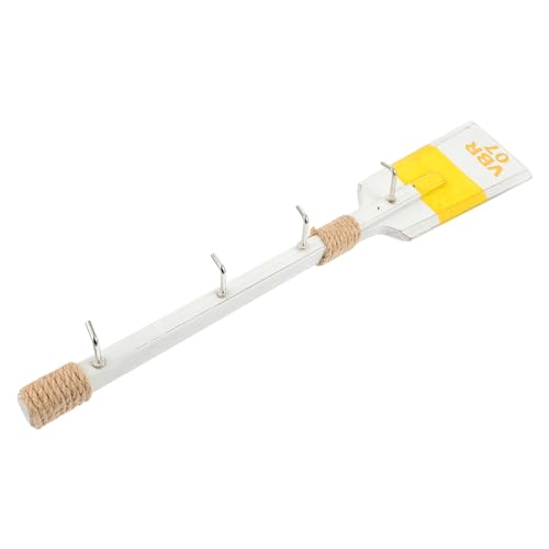 Happyyami Stylish 1pc Wooden Coat Hanger Wall-Mounted Hanging Hook for Coats Hats and