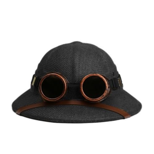 Chapeau de paille punk Hrippy avec casque de protection aventure - 3