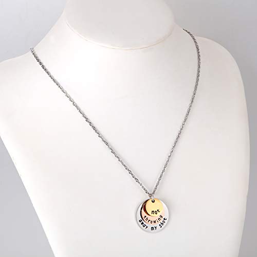 Ukodnus Not Throwing Away My Shot Tri-Layer Necklace for Teen Girls Hamilton Gifts Broadway Musical Inspired Jewelry (Necklace)2