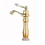 Grifo de fregadero de cocina, grifo de baño de bronce, grifo de cobre, mezclador de agua caliente y fría, diseño moderno, fácil instalación, elegante decoración del hogar