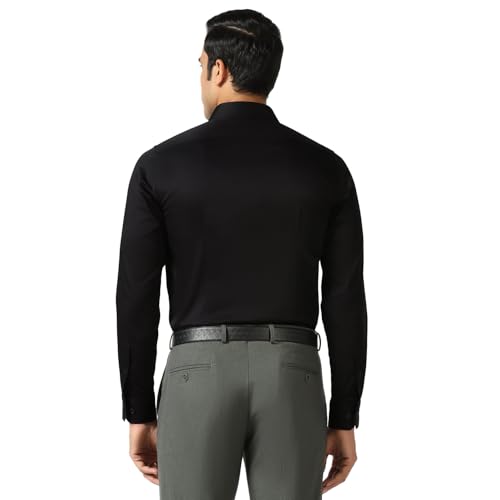 Image of blackberrys Men Non Iron Shirt with Smooth Finish, Full Sleeves and Balanced Tailoring | Suitable for Office Styling, Workplace Dressing and Professional Settings