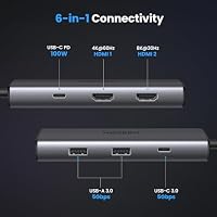 UGREEN Revodok 206 USB C Hub 2 HDMI Docking Station 2 monitore – Ansicht 2