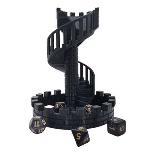 XJPONGC Dice Spiral Staircase Castle Dice Tower Dungeons and Dragons