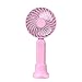 Ventilatore portatile piccolo a 3 velocità del vento Ventilatore elettrico portatile compatto ad alte prestazioni per la casa - Rosa