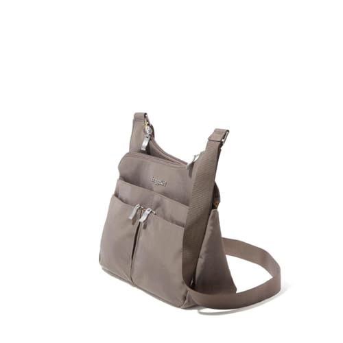 Image of Baggallini Crossbody Travel Bag 11x8.5 Lightweight Water-resistant Nylon Handbag
