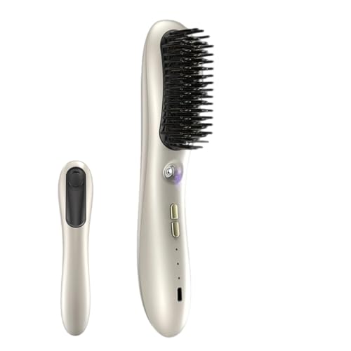 Cepillo alisador de cabello recargable: dispositivo de peinado con tanque enriquecido con, peine alisador, negativo, antiestático, cuidado de peluquería rápido, flexible, práctico para viajes a Cepillo alisador de cabello recargable: dispositivo de peinado con tanque enriquecido con, peine alisador, negativo, antiestático, cuidado de peluquería rápido, flexible, práctico para viajes a