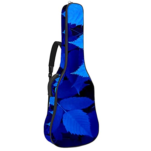 Housse de Guitare, Euit de Guitare en Tissu Oxford Impermeable avec Sangles Reglables pour 42″41″40″ Guitares Feuilles bleues 108.9×42.9×11.9 cm - Les Beatles, Paul McCartney, John Lennon, RIngo Starr, George Harrison Housse de Guitare, Euit de Guitare en Tissu Oxford Impermeable avec Sangles Reglables pour 42"41"40" Guitares Feuilles bleues 108.9x42.9x11.9 cm