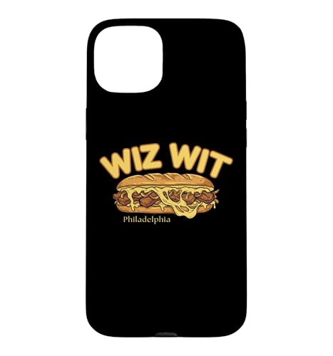 Wiz Wit Philly Cheesesteak Funny Philadelphia Foods �p���f�B �X�}�z�P�[�X iPhone 15 Plus �p