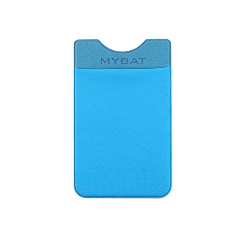 Insten Adhesive Card Pouch Phone Card Holder, Stick-on ID Credit Card Wallet Phone Case Pouch Sleeve Pocket Compatible with Most of Smartphones(iPhone/Android/Samsung Galaxy), Blue