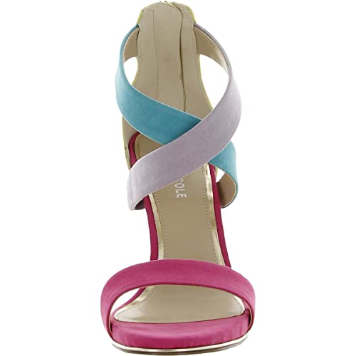 Kenneth Cole Women's Brooke Cross Heeled Sandal, Beet Multi, 5.5 #TOP2
