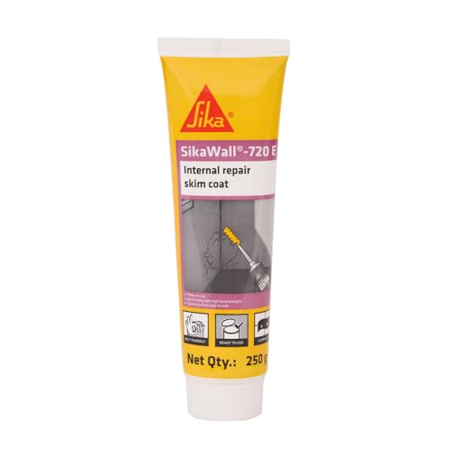 Image of SIKA - Wall crack repair paste - SikaWall 720 E - Acrylic wall repair cream -Waterproof wall crack filler - Ready to use - 250 g - White