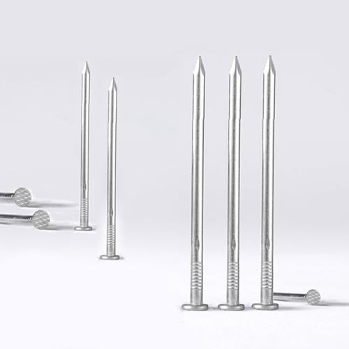 Clavos de acero para ensamblaje de muebles set para colgar cuadros y carpintería, adecuados para drywall y pino, con 2 tamaños miniatura 5