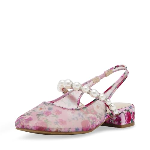 Betsey Johnson Kids Girls Evey Pump, Pink Floral, 2 by Betsey Johnson - Used condition - US$18.20