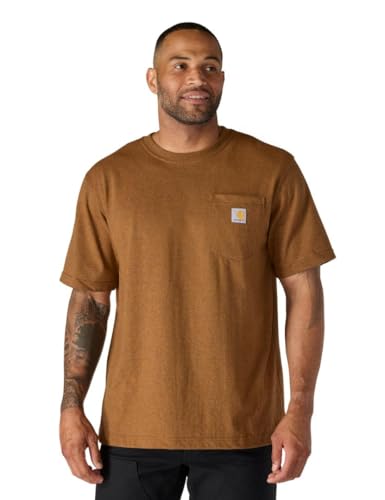 Carhartt Men's Relaxed Fit Heavyweight Short-Sleeve K87 Pocket T-Shirt Work Utility T-Shirt (Pack of 1)