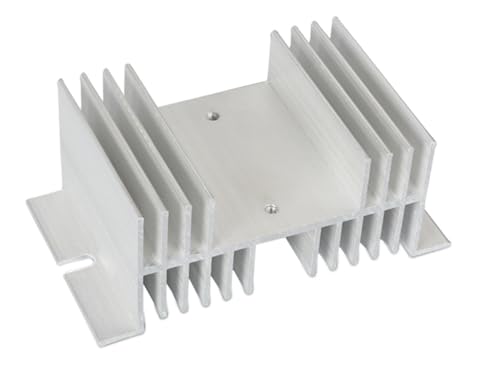 Disipador de aluminio T-110 con control de temperatura de 10-60 A para riel DIN 3