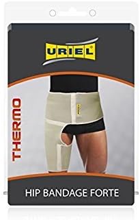 Vendaje de cadera de apoyo para la ingle Forte - Ideal para cadera, muslo, isquiotibiales, cuádriceps, articulación sacroilíaca - grande - por Uriel