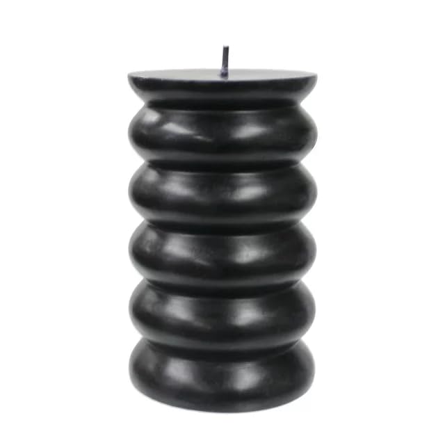 HomeRoots 416254 5.5 x 2.25 x 6.75 in. Wide Pillar Tabletop Pillar Candle Holder