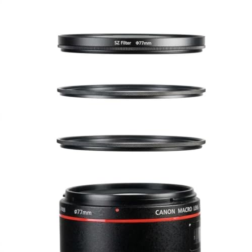 Magnetic Filter System Kit for Camera Filters – Lens + Filter Magnetic Adapter Rings – Quick Swap Filter Mount (77mm) (Lens + Filter Kit – 77mm)