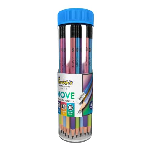 Image of Artiggle Move Pencil (50) | Super Fun Unicorn & Space Cartoon Theme Dark Lead Pencils for Kids | HB Writing Pencils for Girls & Boys | School & Return Gift Stationery.