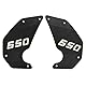 Motorrad-Seitenabdeckung, Rahmenplatte, Langlebig, Glänzender Schutz, Aluminiumlegierung für für Vulcan S 650 2015-2021 (BLACK)