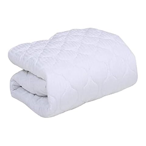 100% Egyptian Cotton Mattress Protector - Hotel Quality Quilted Cover Extra Deep 30cm Skirt - Anti-Allergy Bed Fitted Topper - Breathable Mattress Pad (Double) Cover